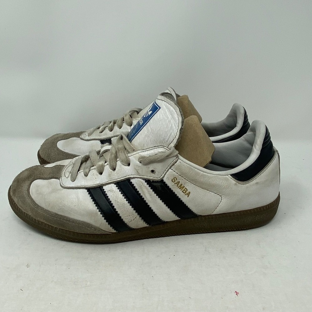 adidas Samba OG White Mens Leather Suede Toe Sneakers US 8 B75806